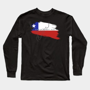 Minimalist Rugby #015 Part 3 - Chile Rugby Fan Long Sleeve T-Shirt